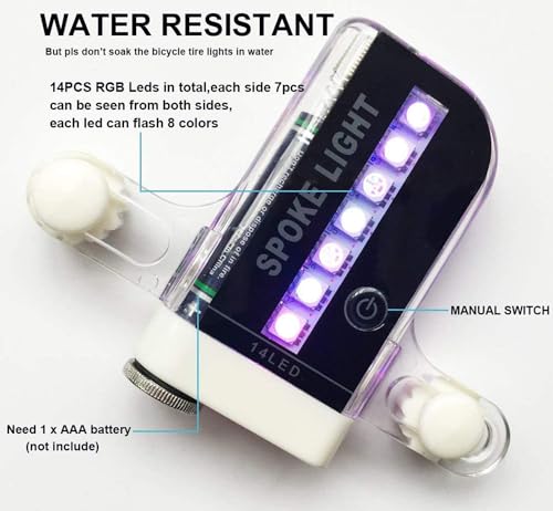 Dorras Waterproof LED Bike Wheel Lights - Image 4