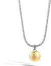 John Hardy Dot Hammered Reversible Pendant Necklace