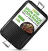 NutriChef Double Burner Hard-Anodized Grill Pan