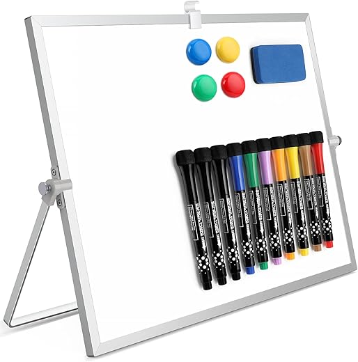 BYWOKY Double-Sided Magnetic Whiteboard Set with Stand