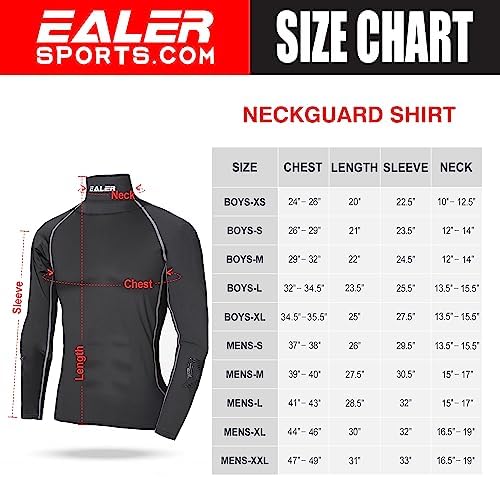 EALER Hockey Compression Shirt with Neck Guard - Image 3