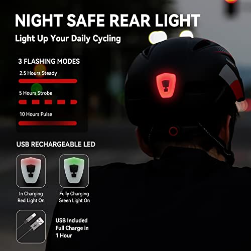 EASTINEAR Adults Bike Helmet with Magnetic Goggle - Image 4