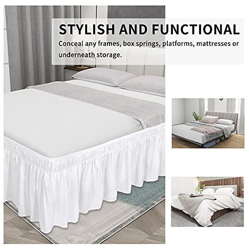 Easy-Going Adjustable Elastic Bed Skirt, Twin/Full - Image 4
