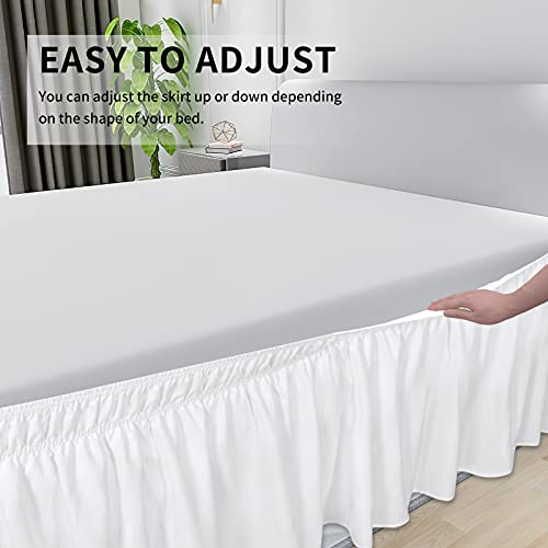 Easy-Going Adjustable Elastic Bed Skirt, Twin/Full - Image 5