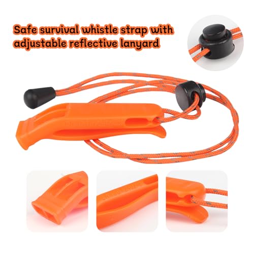 Eayson 4PCS Loud Whistles with Adjustable Lanyard - Image 5