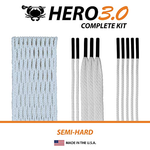 ECD Lacrosse Hero 3.0 Lacrosse Kit Mesh & Strings - Image 2