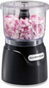 Hamilton Beach Electric 3-Cup Mini Food Processor, Black