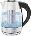 Chefman Electric Glass Kettle, Fast Boiling, 1.8L