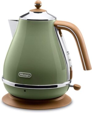 De'Longhi Electric Kettle, 1.0L, Olive Green