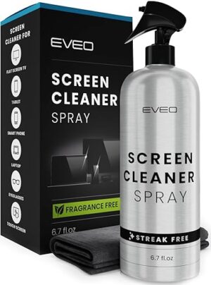 EVEO Electronic Screen Cleaner Spray and Wipe