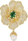 AILONMEI Elegant Leaf Corsage Brooch