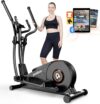 pooboo Elliptical Exercise Machine with 16-Level Resistance