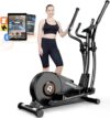 pooboo Elliptical Exercise Machine with 16-Level Resistance