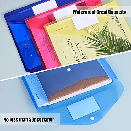 EOOUT 30 Binder Pockets, 10 Colors, Letter Size - Image 4