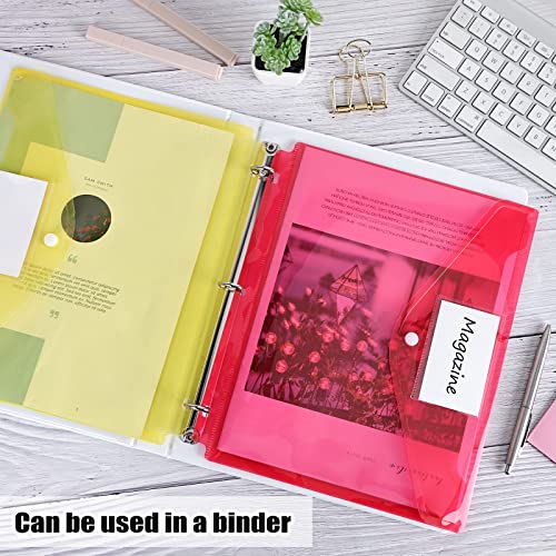 EOOUT 30 Binder Pockets, 10 Colors, Letter Size - Image 5