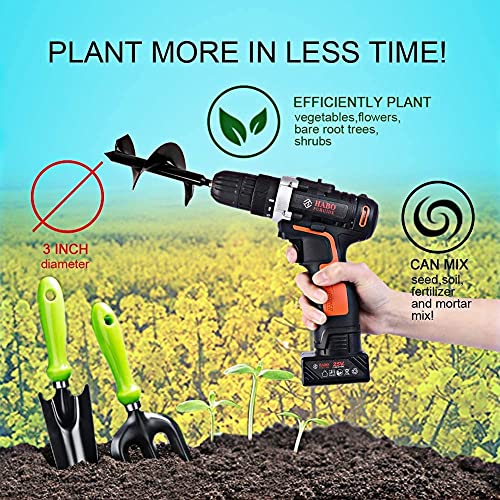 ERYTLLY 3x7 Inch Auger Spiral Garden Planter Tool - Image 4