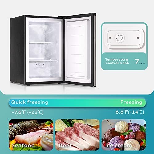 EUHOMY Compact 3.0 Cu Ft Single Door Freezer - Image 3