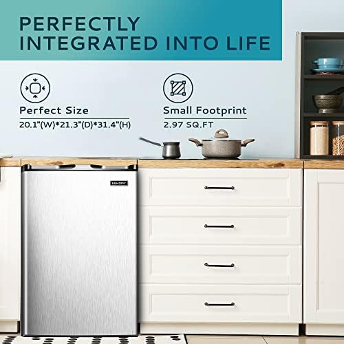 EUHOMY Compact 3.0 Cu Ft Single Door Freezer - Image 4