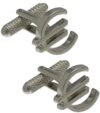 AJ Fashion Jewellery Euro Symbol Silver Plated Cufflinks