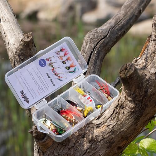 EXAURAFELIS 30pcs Feathered Spinnerbait Fishing Lures - Image 2
