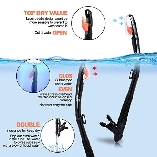 EXP VISION Adult Snorkel Set with Anti-Fog Mask - Image 3