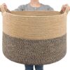 Goodpick Extra Large Wicker Storage Basket, 83L