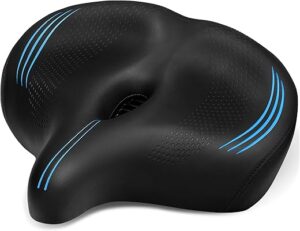 CDYWD Extra Wide Padded Bike Seat Cushion