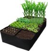 CJGQ Fabric Raised Garden Bed 6x3x1ft