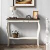 ChooChoo Farmhouse Console Table with Drawer and Shelves