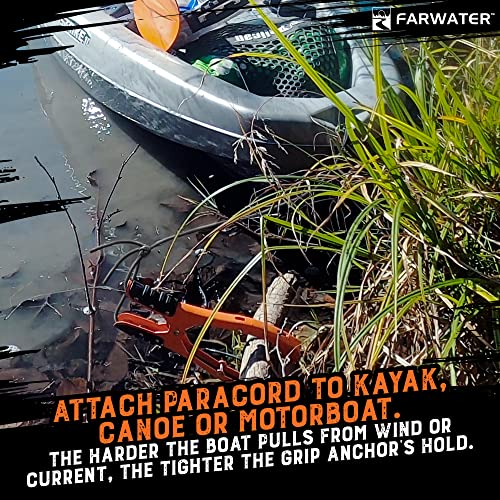 FARWATER Canoe Anchor Grip with 15ft Paracord - Image 5