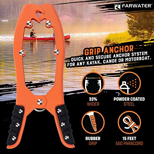 FARWATER Canoe Anchor Grip with 15ft Paracord - Image 2