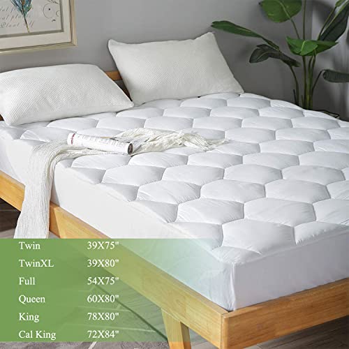 Favorland Ultra Soft Queen Mattress Pad Cover - Image 2
