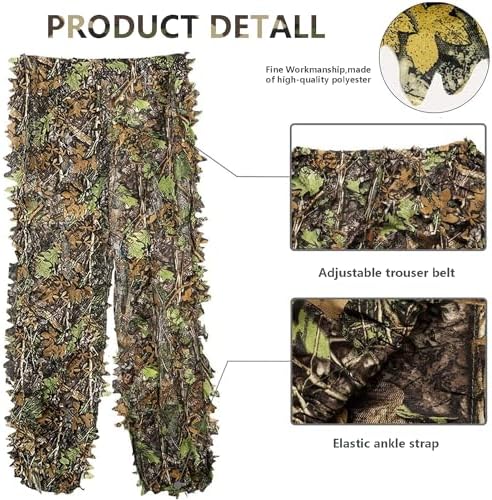 Favuit 3D Leafy Camo Ghillie Suit for Hunting - Image 4