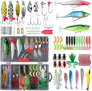EXAURAFELIS Fishing Lures Set for Bass Trout Salmon