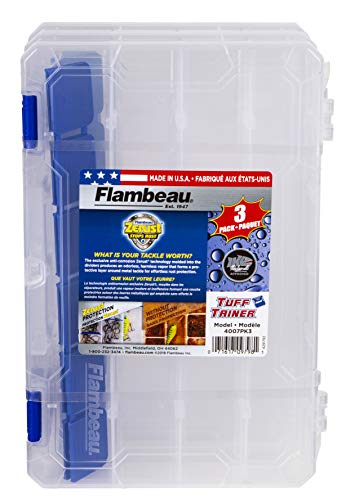 Flambeau Tuff Tainer Fishing Tackle Tray, 3 Pack - Image 2