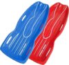 Slippery Racer Flexible Plastic Toboggan Snow Sled (2 Pack)