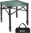 VILLEY Folding Lightweight Aluminum Camping Table with Bag