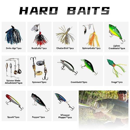 FONMANG 322-Piece Fishing Lures and Tackle Kit - Image 3