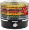 Elite Gourmet Food Dehydrator with Adjustable Temperature, 5 Trays