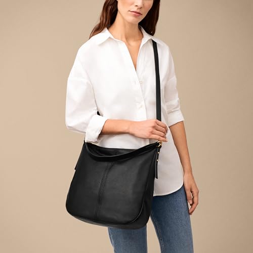 Fossil Jolie Leather Hobo Purse Handbag - Image 5