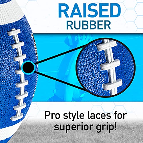 Franklin Sports Junior Size Durable Rubber Footballs for Kids - Image 4