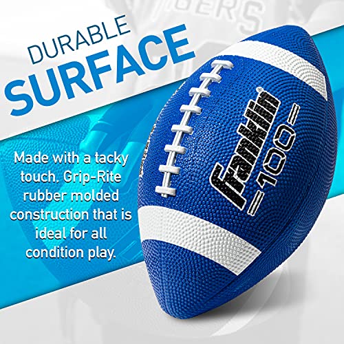 Franklin Sports Junior Size Durable Rubber Footballs for Kids - Image 2