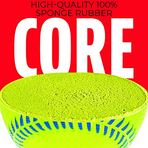 Franklin Sports Pro Brite Neon Rubber Teeball for Youth - Image 3