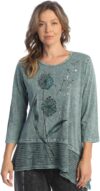 Jess & Jane Free Fly Asymmetric Tunic Top