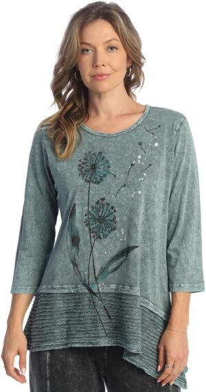 Jess & Jane Free Fly Asymmetric Tunic Top