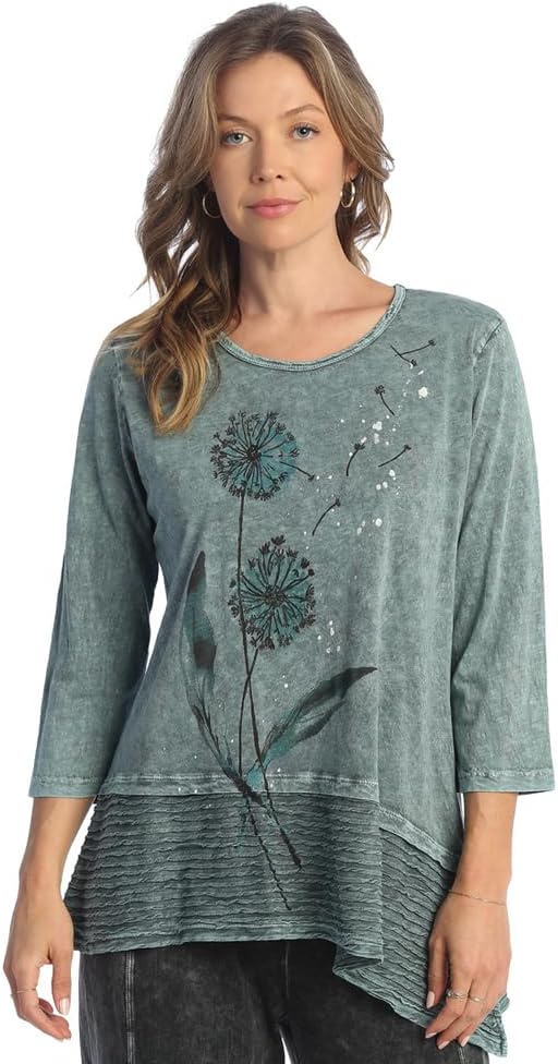 Jess & Jane Free Fly Asymmetric Tunic Top