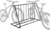 MyGift Freestanding Double-Sided 6-Bike Storage Rack