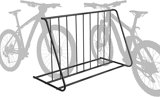 MyGift Freestanding Double-Sided 6-Bike Storage Rack