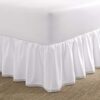 Laura Ashley Full Bedskirt, Crochet Ruffle White