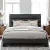 Allewie Full Size Upholstered Bed Frame with Headboard